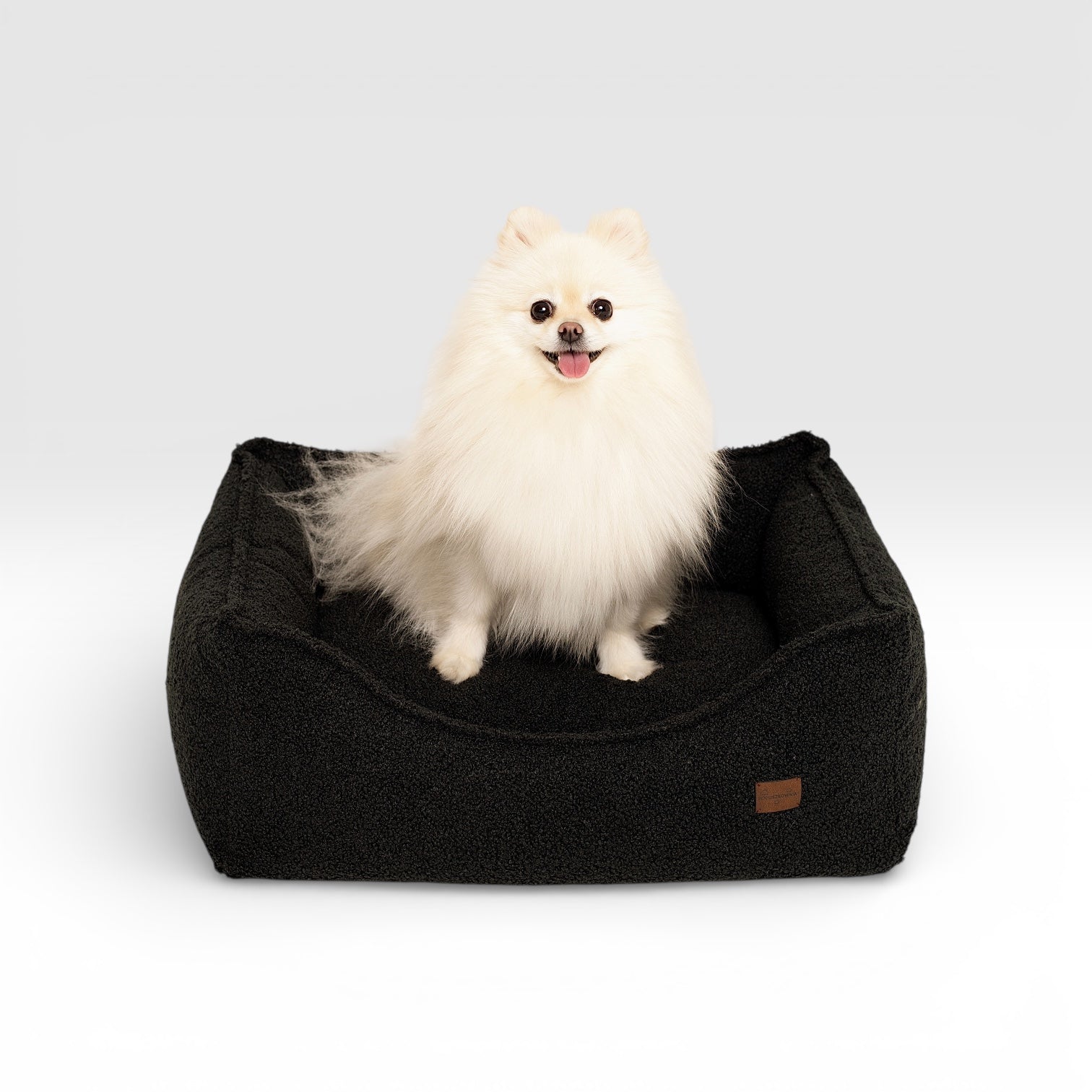 Legowisko Kanapa Boucle Czarna Premium