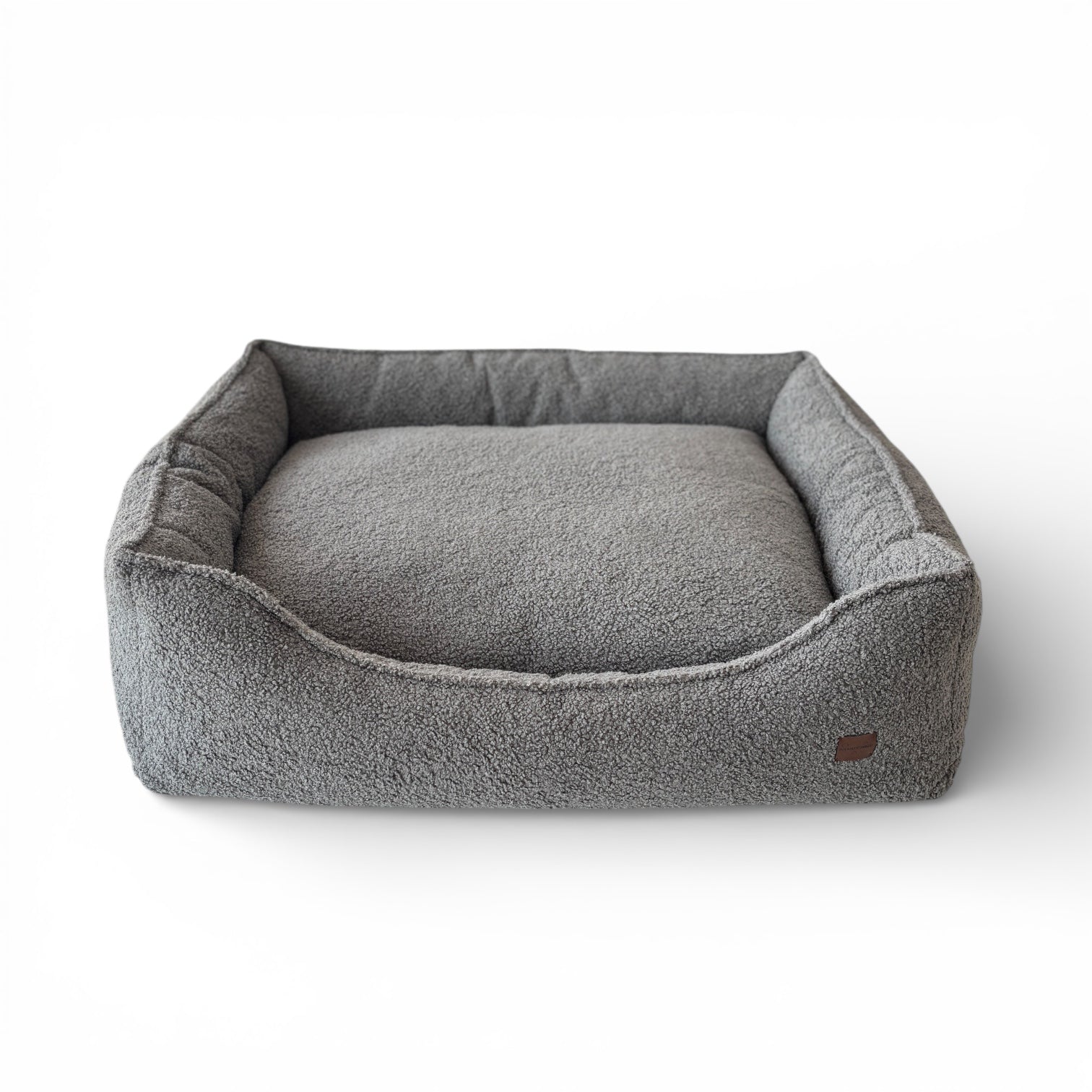 Legowisko Kanapa Boucle Ciemnoszara Premium