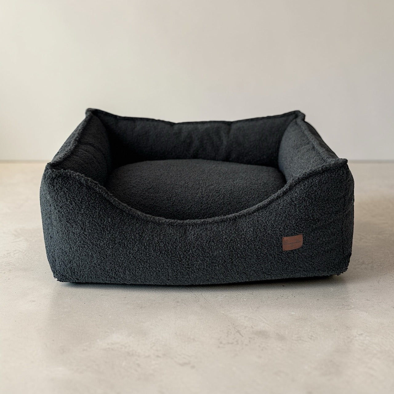 Legowisko Kanapa Boucle Czarna Premium