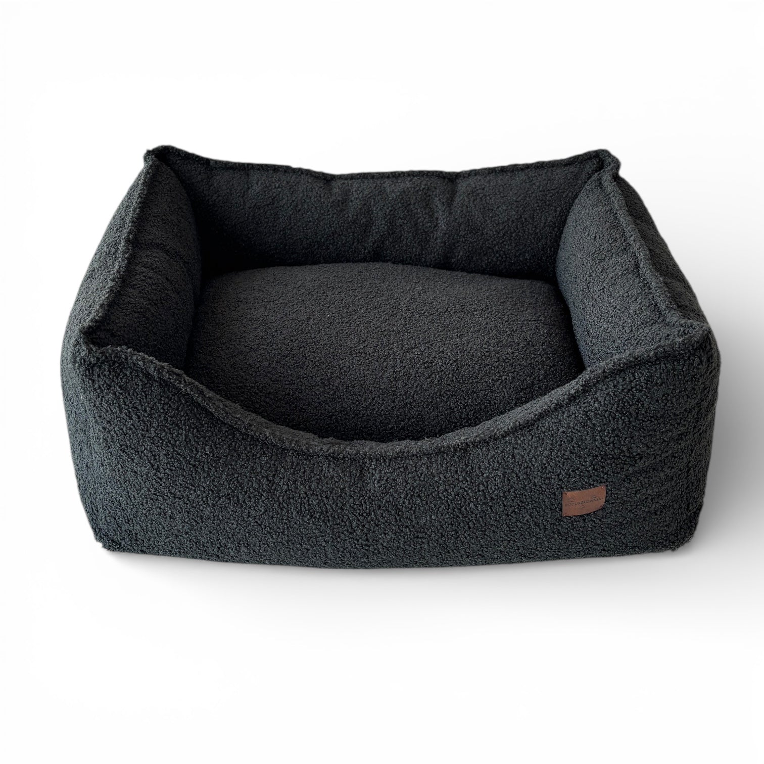 Legowisko dla psa Kanapa Boucle Czarna Premium