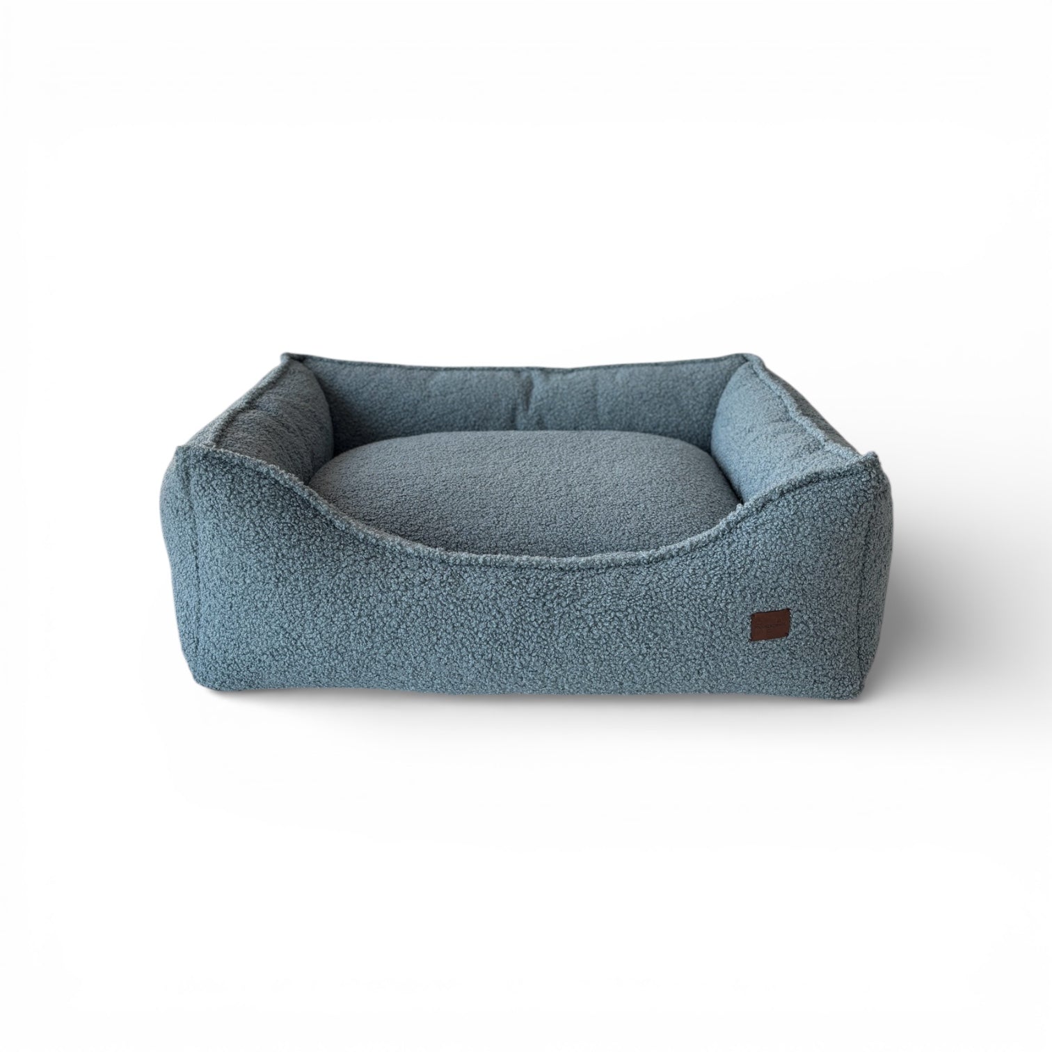 Legowisko Kanapa Boucle Niebieska Premium