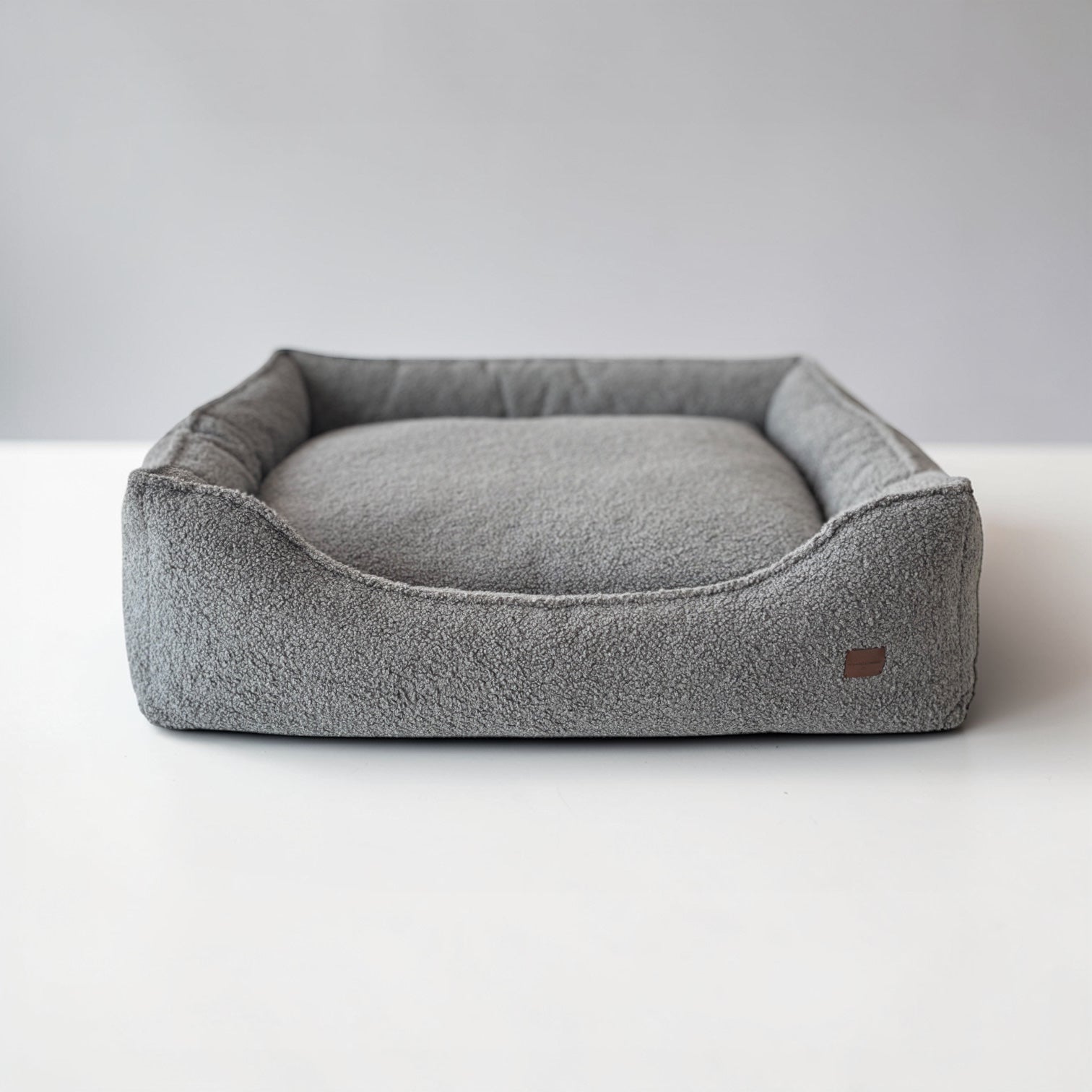 Legowisko Kanapa Boucle Ciemnoszara Premium