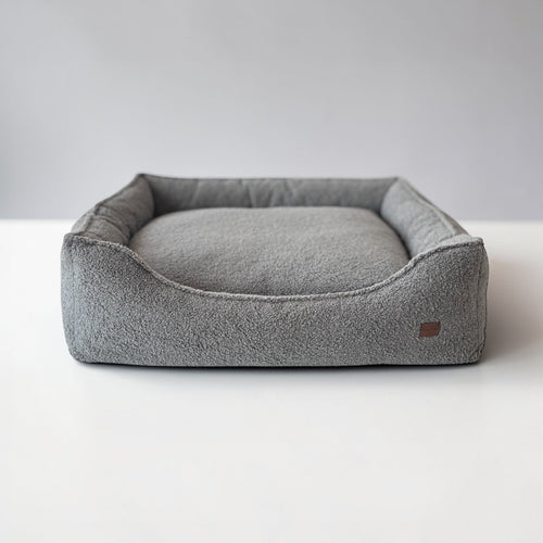 Legowisko dla psa Kanapa Boucle Ciemny szary Premium