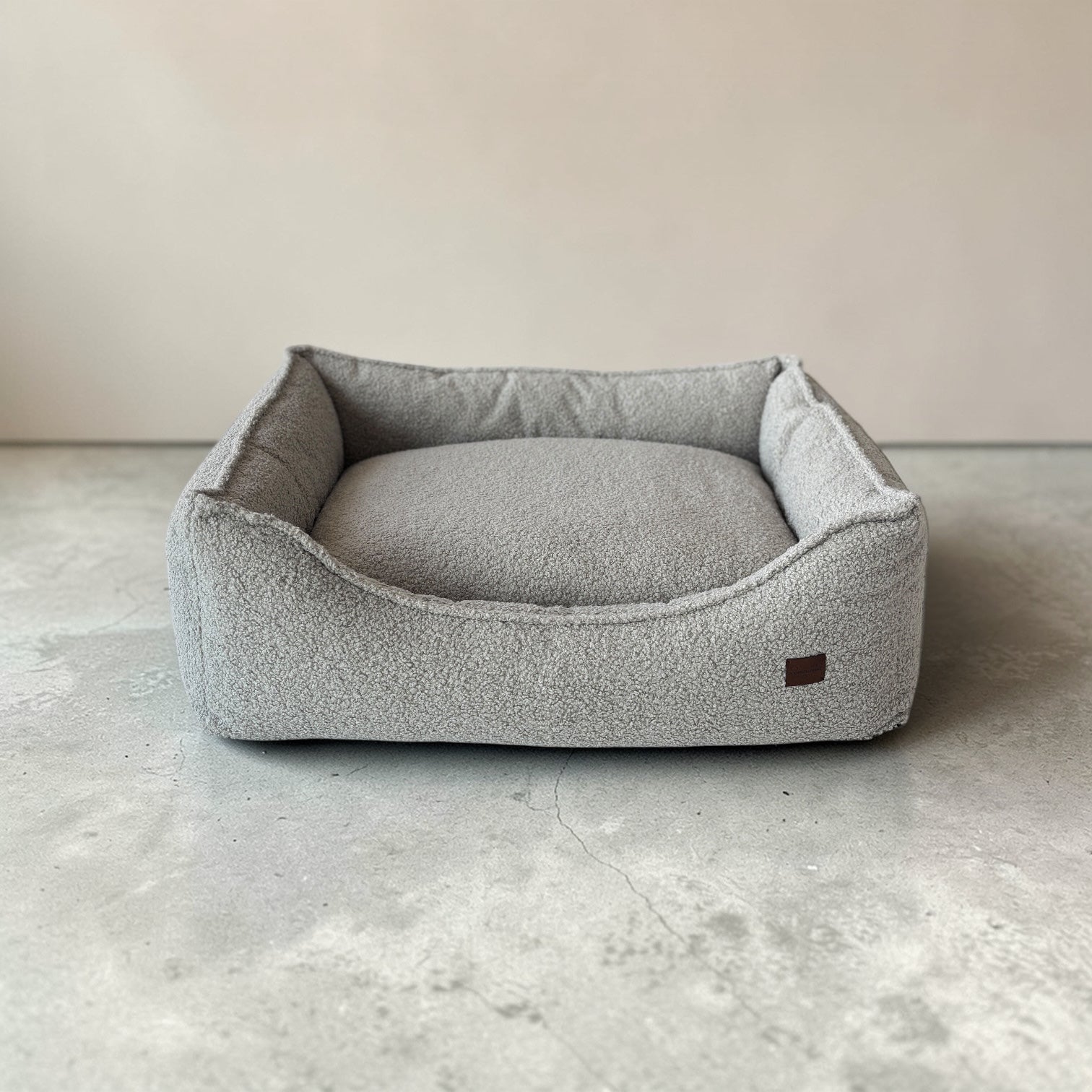 Legowisko Kanapa Boucle Szara Premium