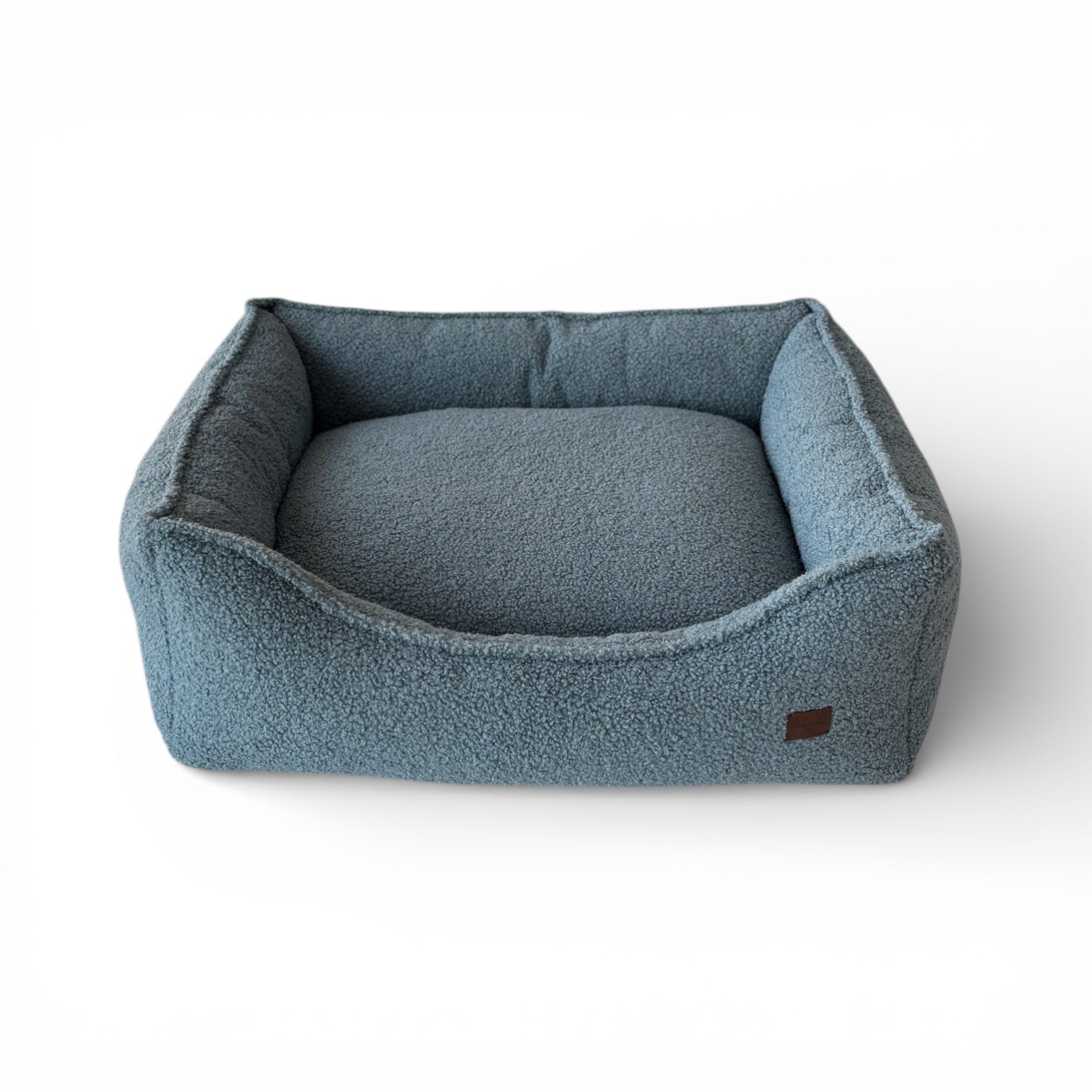 Legowisko Kanapa Boucle Niebieska Premium