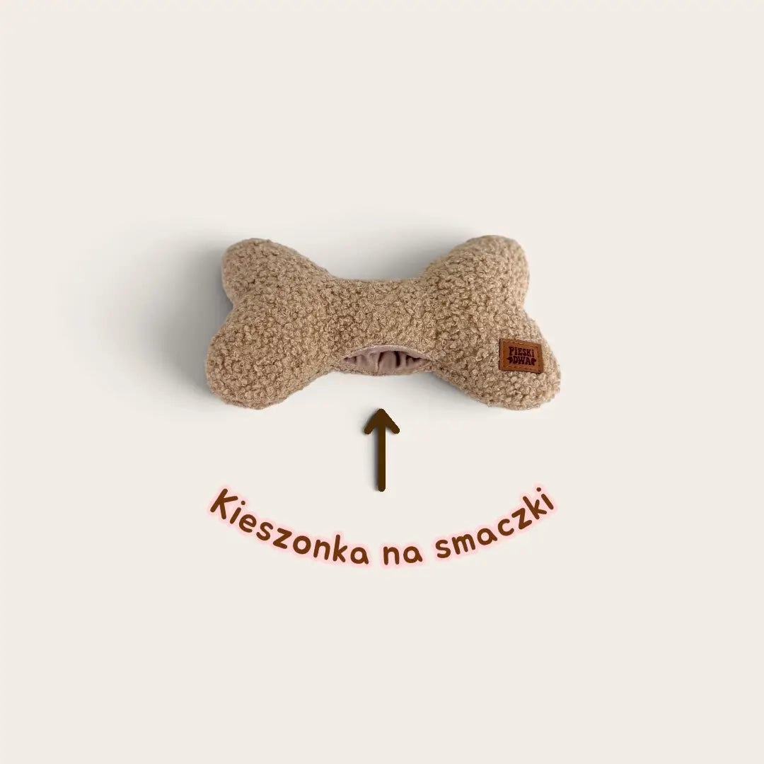 Zabawka wechowa dla psa Kostka z kieszonka na smaczek Pieski Dwa
