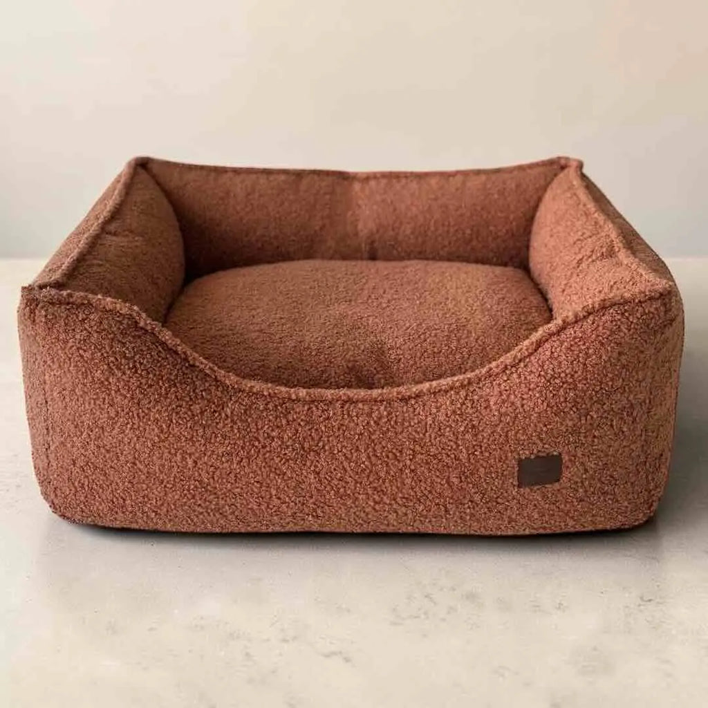 Legowisko dla psa Kanapa Boucle Ceglana Premium