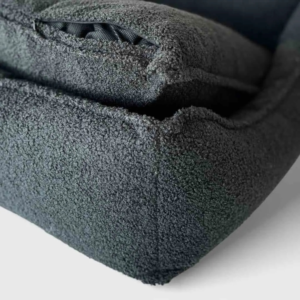 czarne legowisko dla psa boucle
