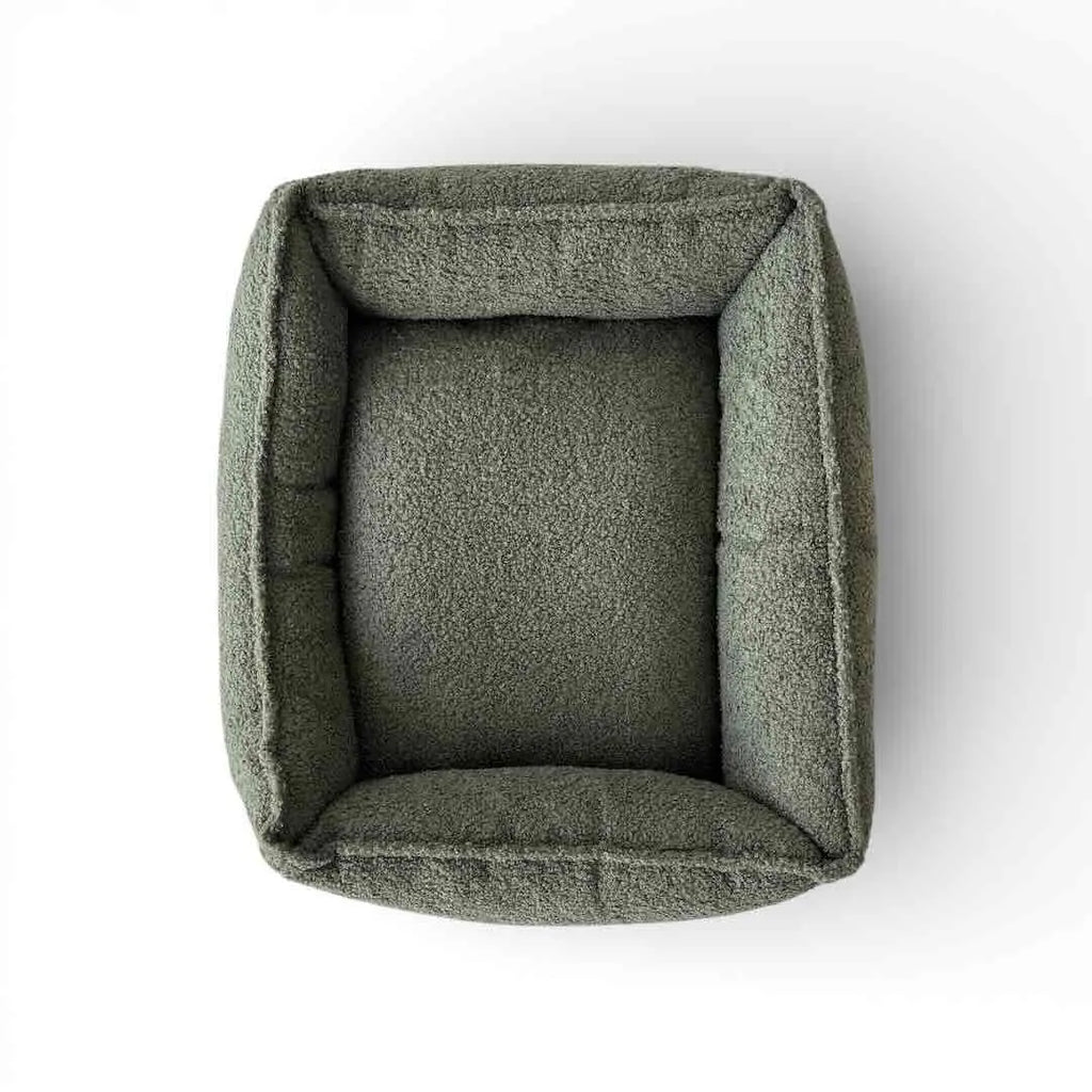 legowisko dla psa kanapa w zielonym kolorze