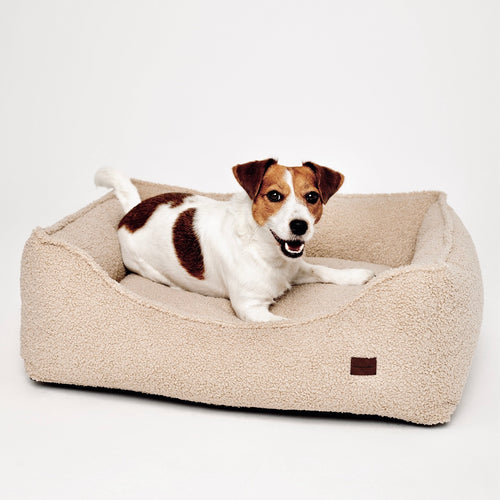 Legowisko Kanapa Boucle Beżowa Premium