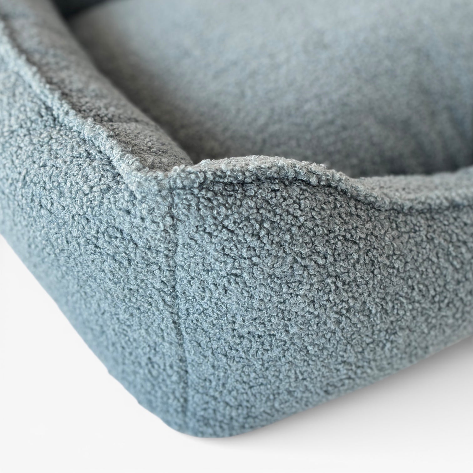 Legowisko Kanapa Boucle Niebieska Premium