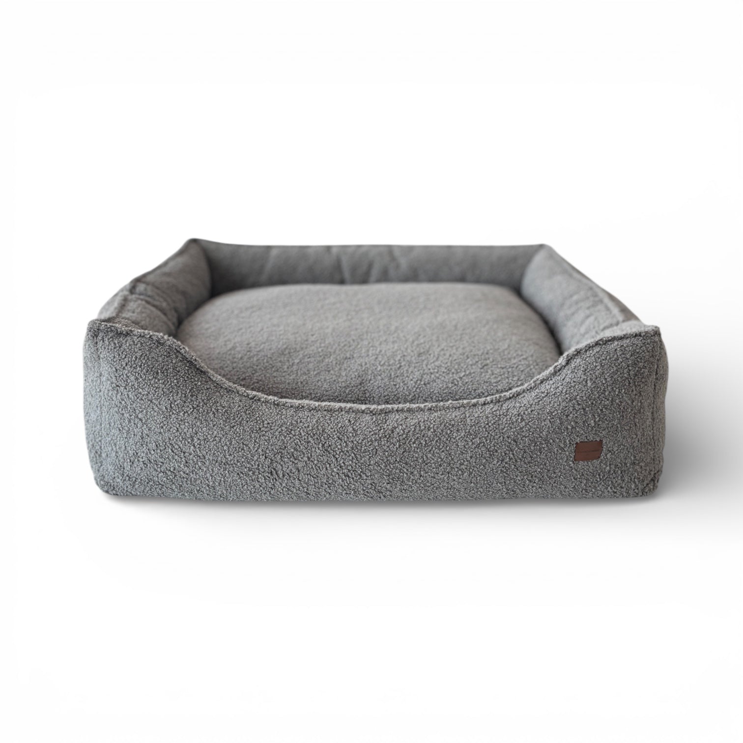 Legowisko Kanapa Boucle Ciemnoszara Premium