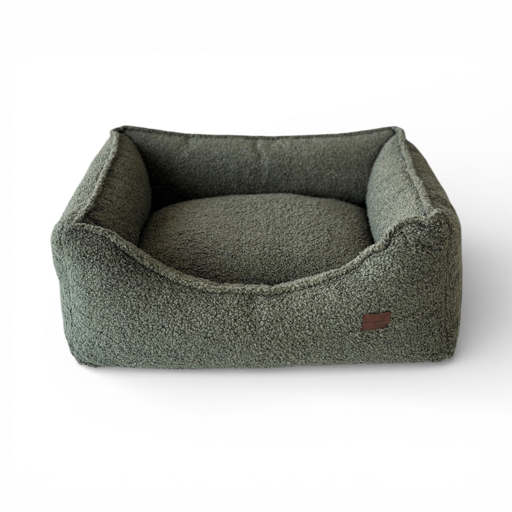 Legowisko dla psa Kanapa Boucle Zielona Premium