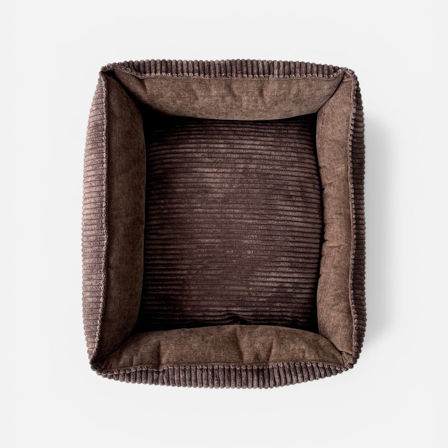 Legowisko Kanapa dla Psa Prążki brązowa Gorzka Czekolada