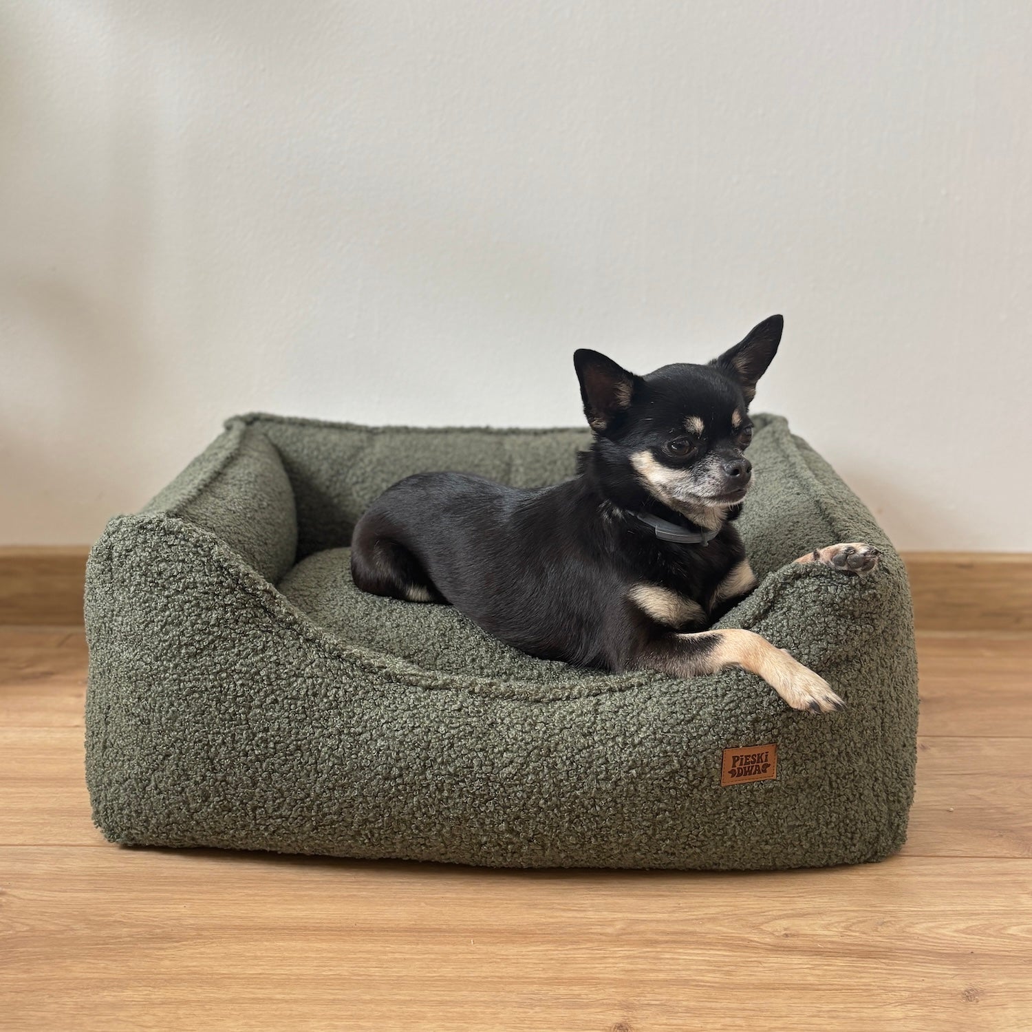 Legowisko Kanapa Boucle Zielona Premium